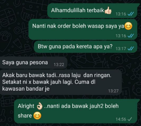 Feedback pelanggan Voltecx 1