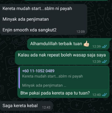 Feedback pelanggan Voltecx 4
