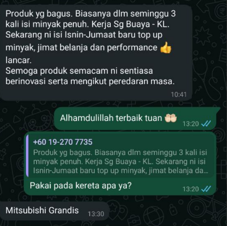 Feedback pelanggan Voltecx 4